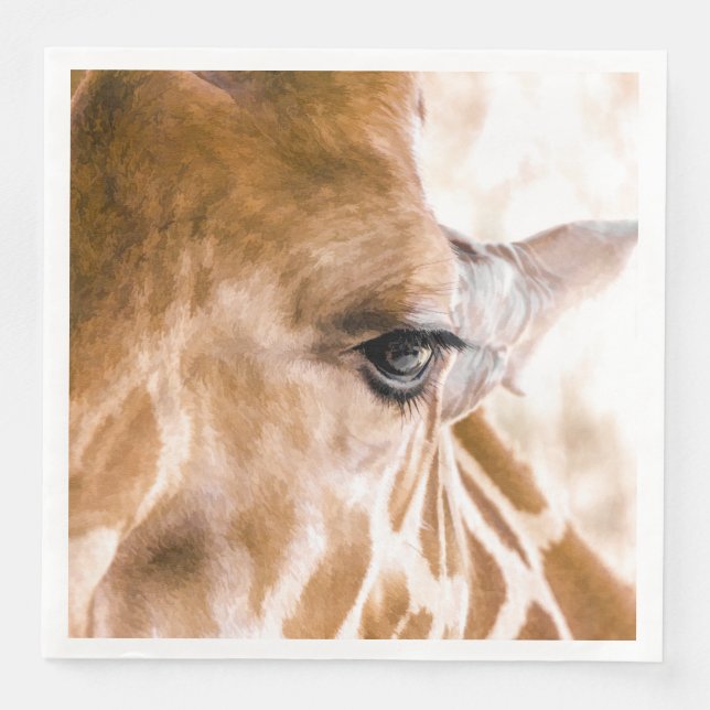 Giraffe Hello Napkins (Front)