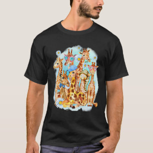 Giraffe Hello Summer Giraffe Lovers T-Shirt