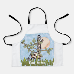 Giraffe Hiding  Apron