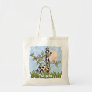 Giraffe Hiding Tote Bag