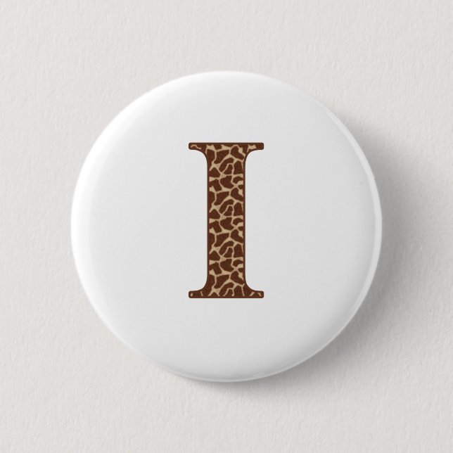 Giraffe I 6 Cm Round Badge (Front)
