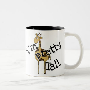 Giraffe I'm Pretty Tall Two-Tone Coffee Mug