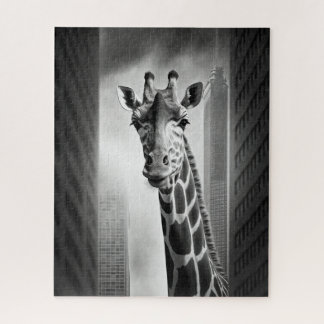 Giraffe in a Cityscape Jigsaw Puzzle