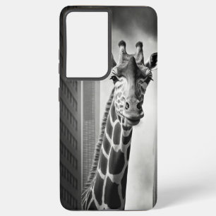 Giraffe in a Cityscape Samsung Galaxy Case