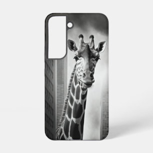 Giraffe in a Cityscape Samsung Galaxy Case