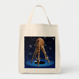 GIRAFFE IN CREATION TOTE BAG