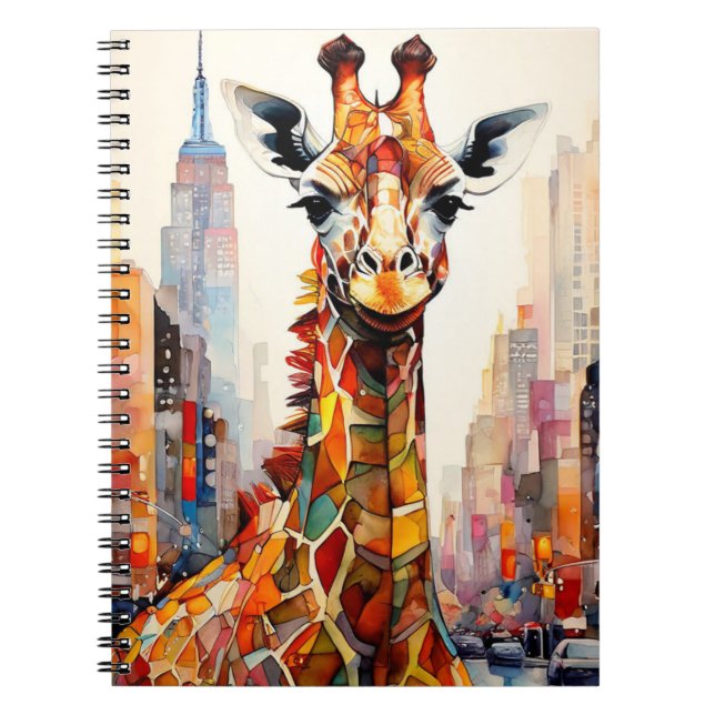 Giraffe in New York Notebook Journal (Front)