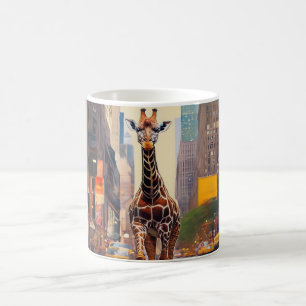 Giraffe in NYC Coffee Mug