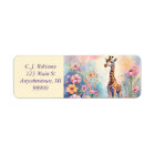 Giraffe In Pastel Garden Address 