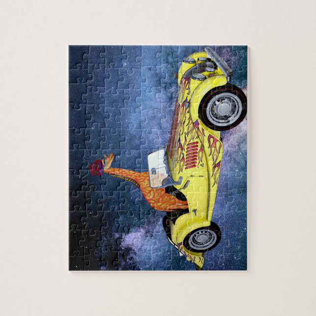 Giraffe in space  Puzzle (Vertical)