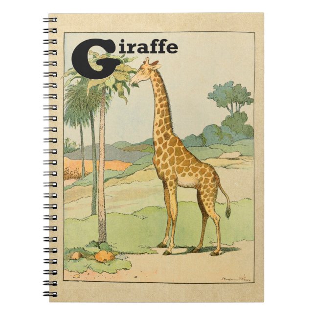 Giraffe in the Desert Notebook (Front)
