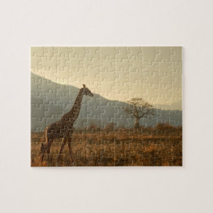 Giraffe in the Savannah Jigsaw Puzzle