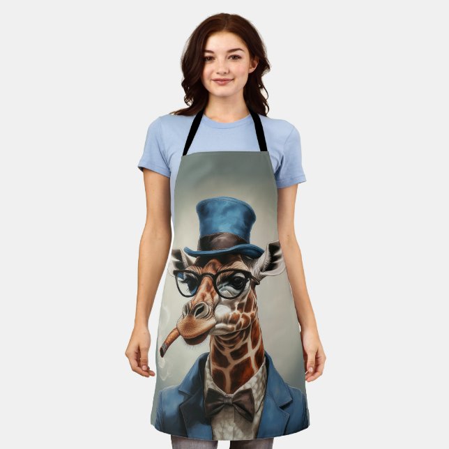 Giraffe in top hat and jacket apron (Worn)