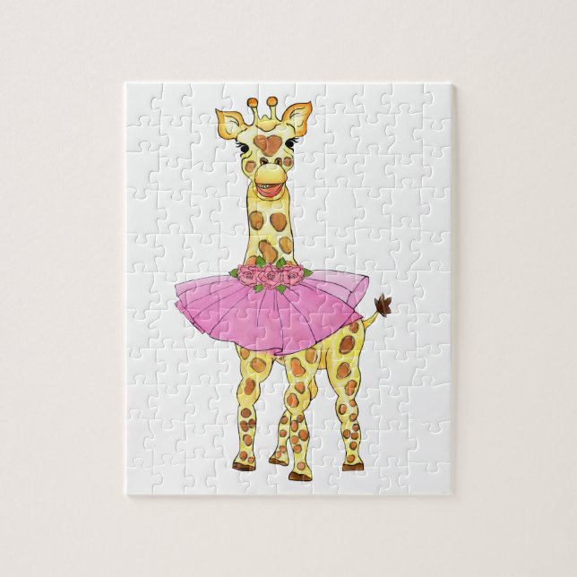 Giraffe in Tutu Jigsaw Puzzle (Vertical)