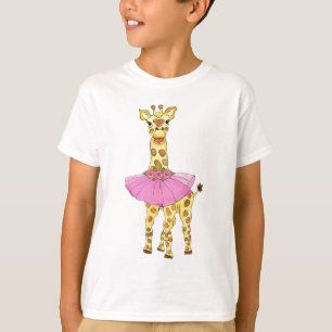 Giraffe in Tutu T-Shirt