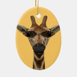 Giraffe Incognito Ceramic Tree Decoration