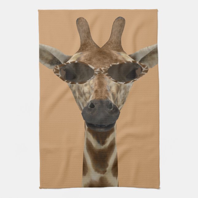 Giraffe Incognito Tea Towel (Vertical)