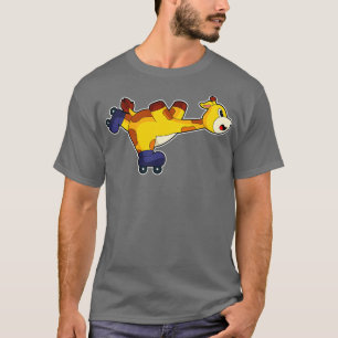 Giraffe Inline skating Roller skates T-Shirt