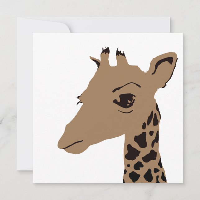 giraffe invitation (Front)