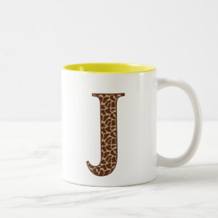 Giraffe J Two-Tone Coffee Mug