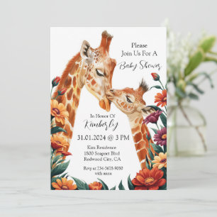 Giraffe Joy A Safari of Love Invitation