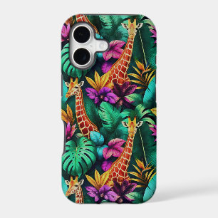Giraffe Jungle Dreams Seamless Surface Pattern