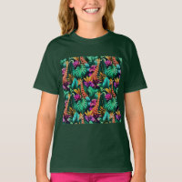 Giraffe Jungle Dreams Seamless Surface Pattern
