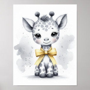 Giraffe Jungle Nursery Wall Art