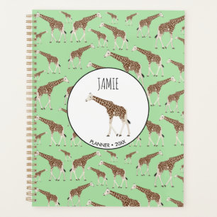 Giraffe Jungle Safari Animal Appointment Book Planner