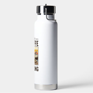 Giraffe Kayaking Vintage Funny T-Shirt Design_1 Water Bottle