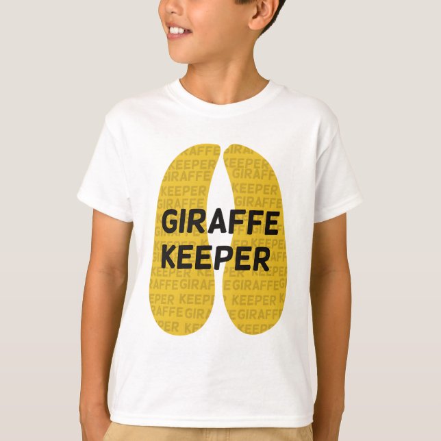 Giraffe Keeper Hoofprint T-Shirt (Front)