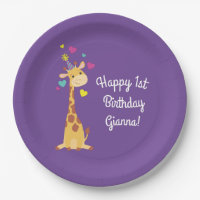 Giraffe Kids Birthday Party Cute