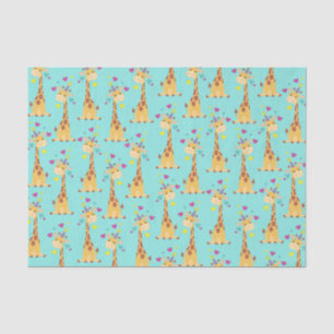 Giraffe Kids Birthday Party Cute Tissue Paper