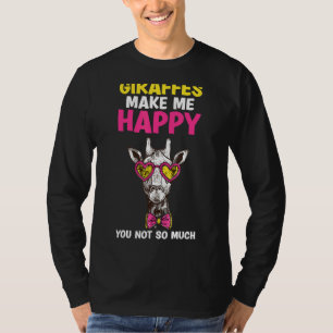 Giraffe Kids Giraffes Make Me Happy You Not So Muc T-Shirt