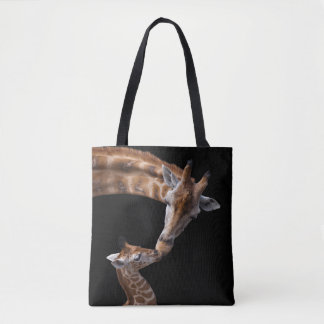 Giraffe Kisses All Over Print Bag