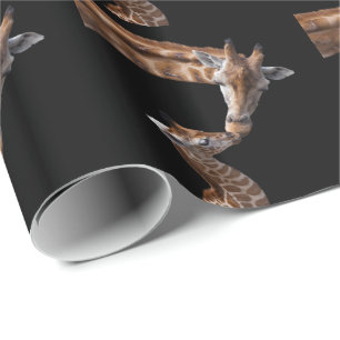 Giraffe Kisses Wrapping Paper