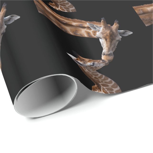 Giraffe Kisses Wrapping Paper (Roll Corner)
