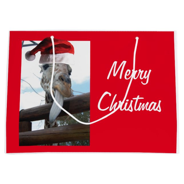 Giraffe Large Gift Bag (Front)