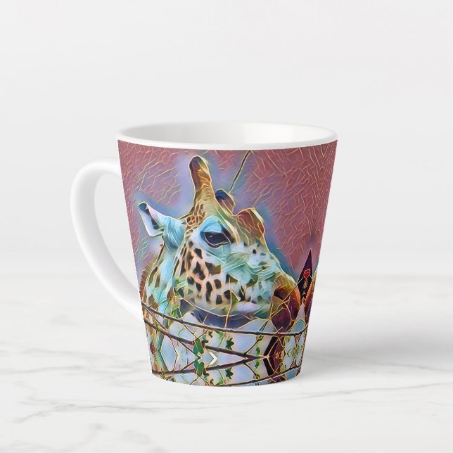 GIRAFFE   LATTE MUG (Left Angle)