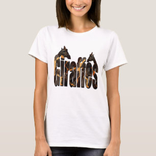 Giraffe Logo With Giraffes, T-Shirt