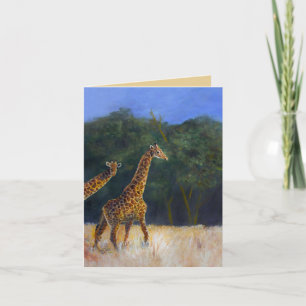 Giraffe Love Card