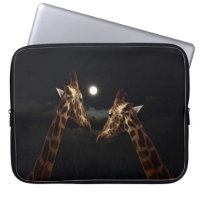 Giraffe Love In The Moonlight,