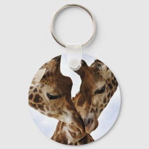 giraffe love key ring