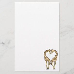 Giraffe Love Stationery