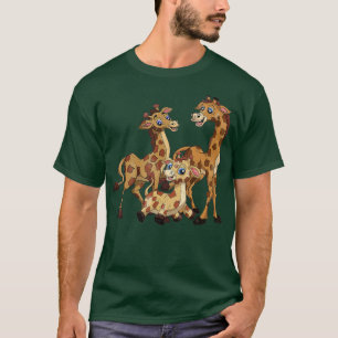 Giraffe Lover Cute Africa Safari Zoo Animal Family T-Shirt