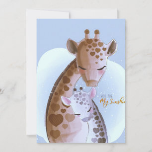 Giraffe Lover Cute Giraffes Thank You Card