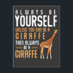 Giraffe Lover Favourite Safari Animal Funny Giraff Postcard<br><div class="desc">Funny Giraffe Quotes for African Animal Fan. Giraffe Lover Favourite Safari Animal.</div>