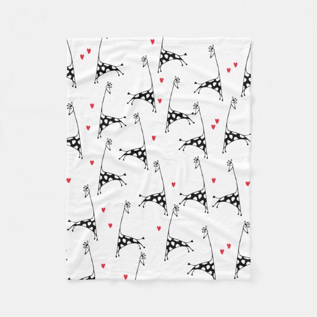Giraffe Lover - Fleece Blanket (Front)