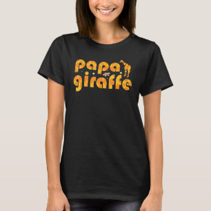 Giraffe Lover Funny Giraffe Print I Papa Giraffe T-Shirt