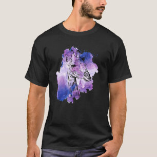 Giraffe Lover Funny Watercolor Giraffe Print Men W T-Shirt